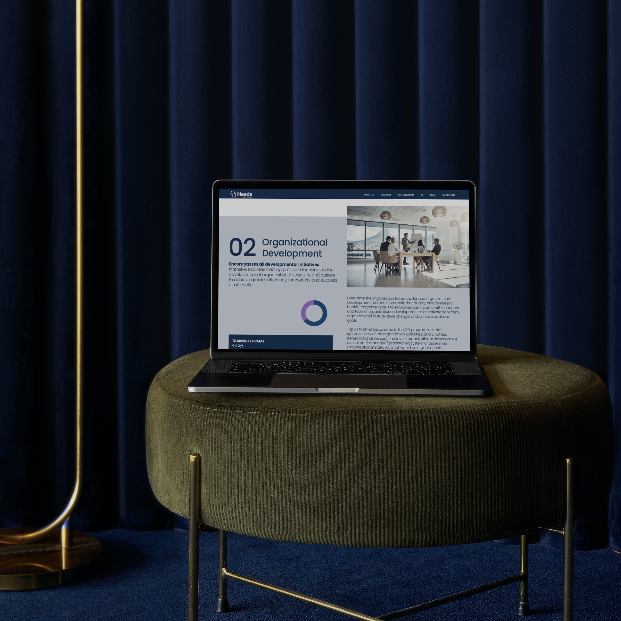 Heads Adriatic landing page design by Foster + Svensson