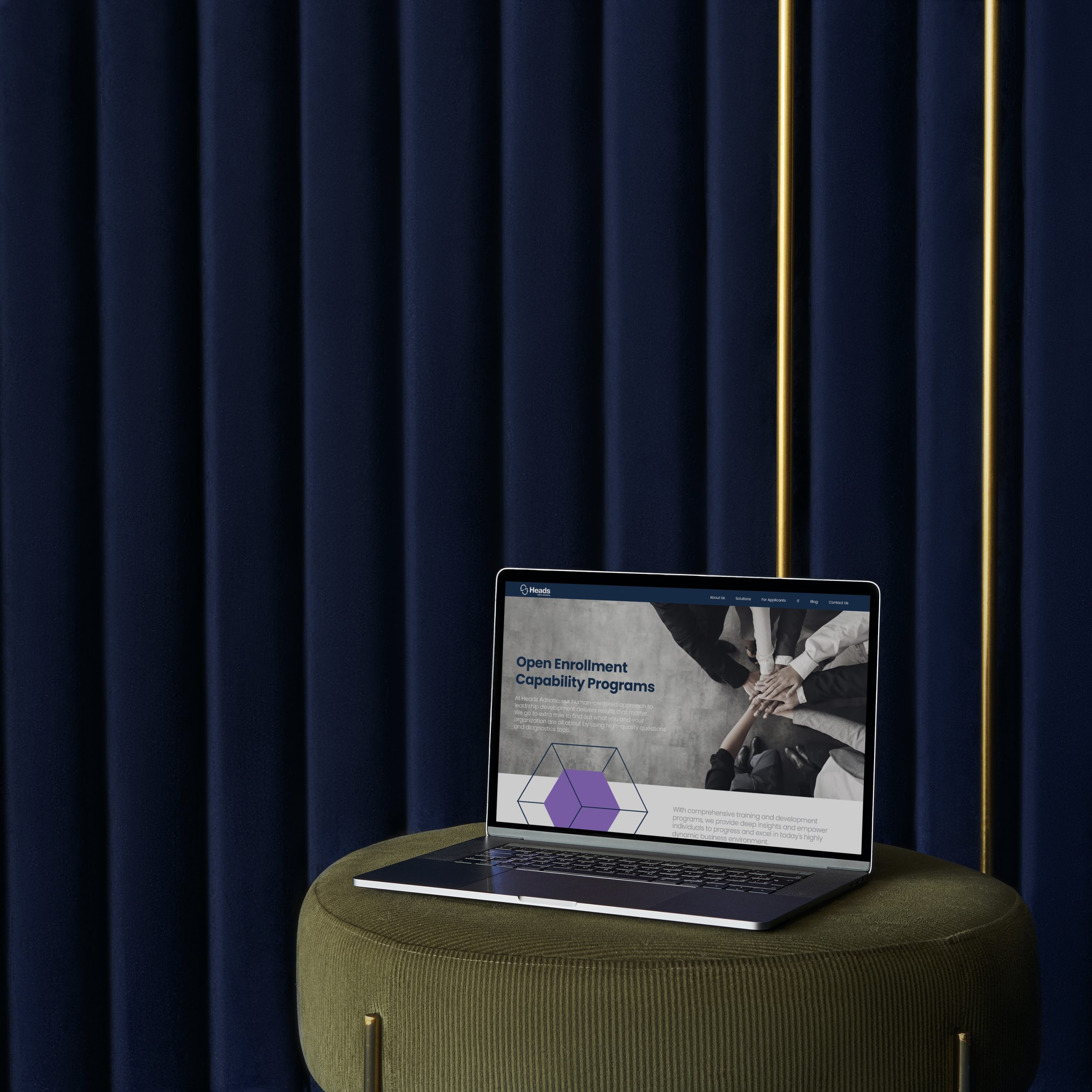 Heads Adriatic landing page design by Foster + Svensson