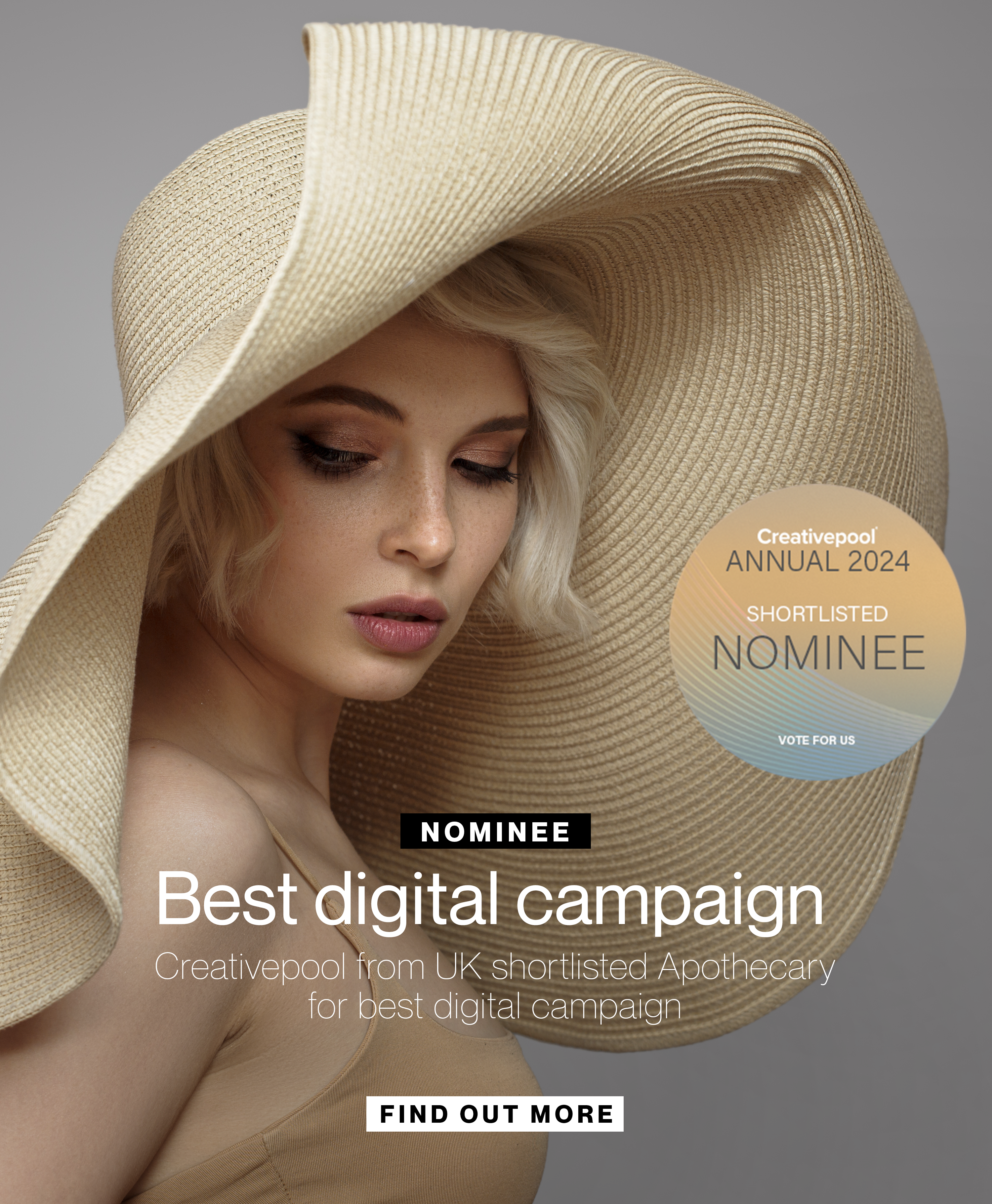 Creativepool nominee Apothecary for best digital campaign