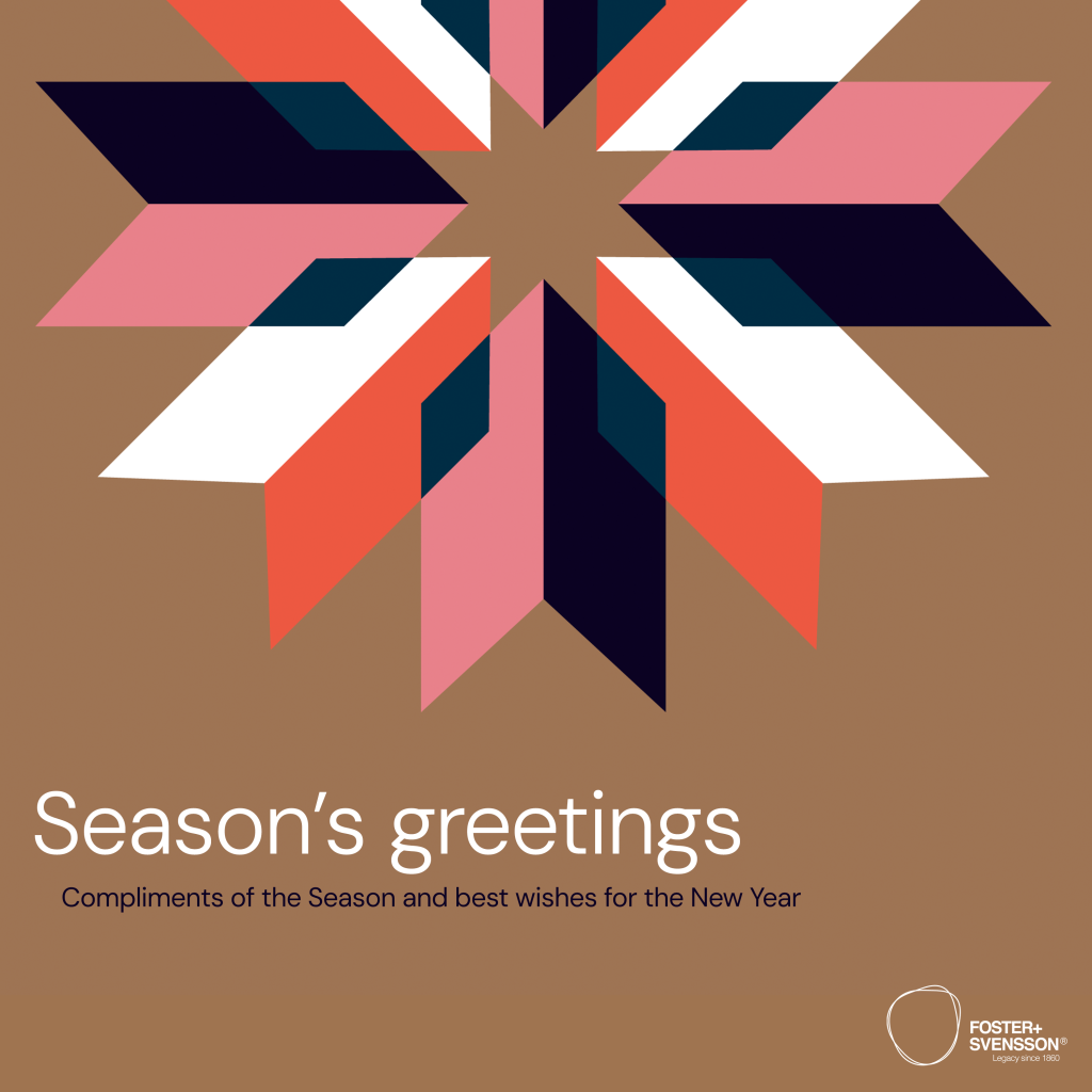 Seaon's greetings from Foster + Svensson