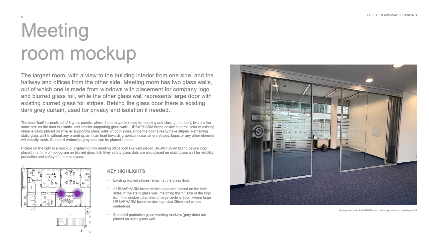 URSAPHAM Serbia office glass-wall branding